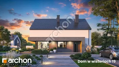 front nowoczesnego domu