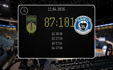 [KOSZYKÓWKA] Miasto Szkła Krosno – Anwil Włocławek 87:101 w Orlen Basket Lidze. Goście odwrócili mecz po przerwie