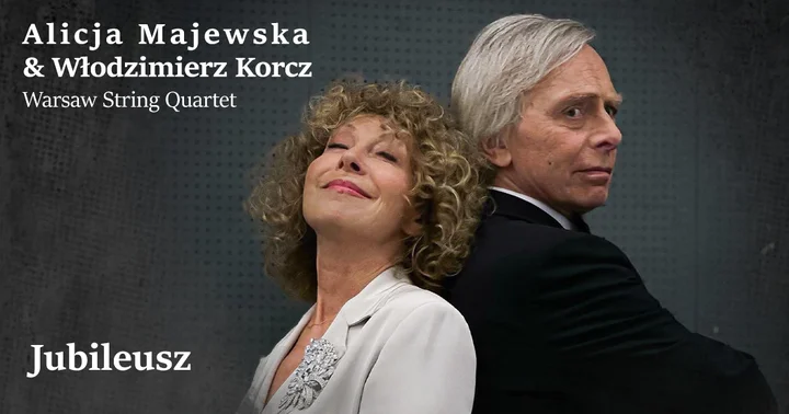 Grafika promocyjna wydarzenia Alicja Majewska & Włodzimierz Korcz „Jubileusz” — koncert w Krośnie, 27 marca 2026