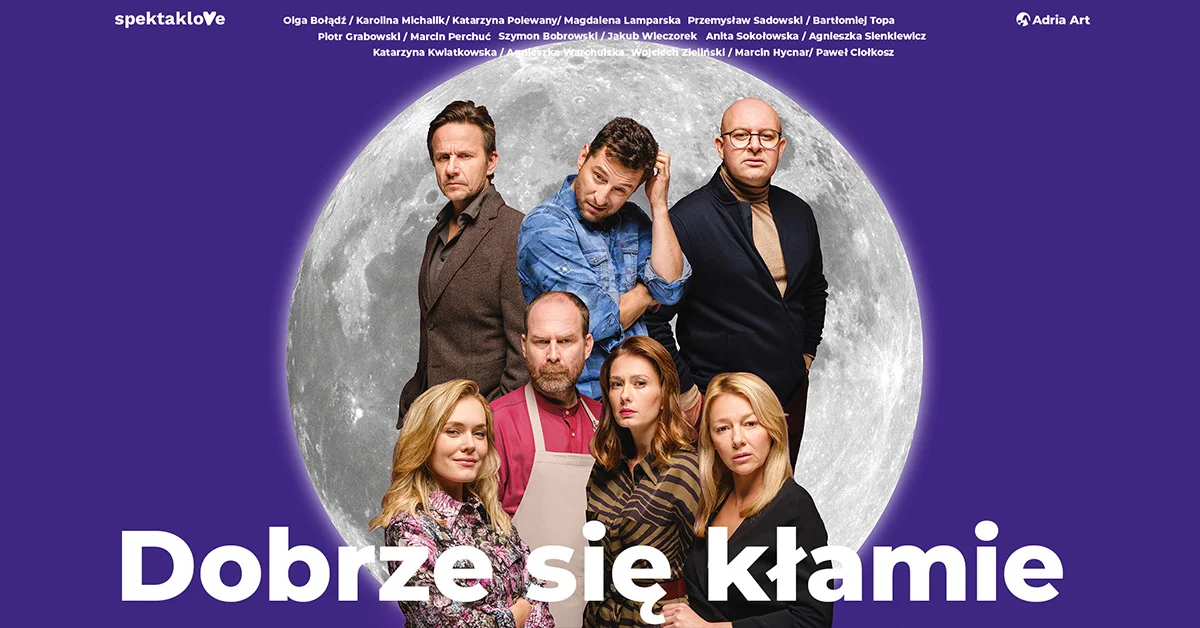 Grafika promocyjna wydarzenia Dobrze się kłamie w Krośnie – spektakl