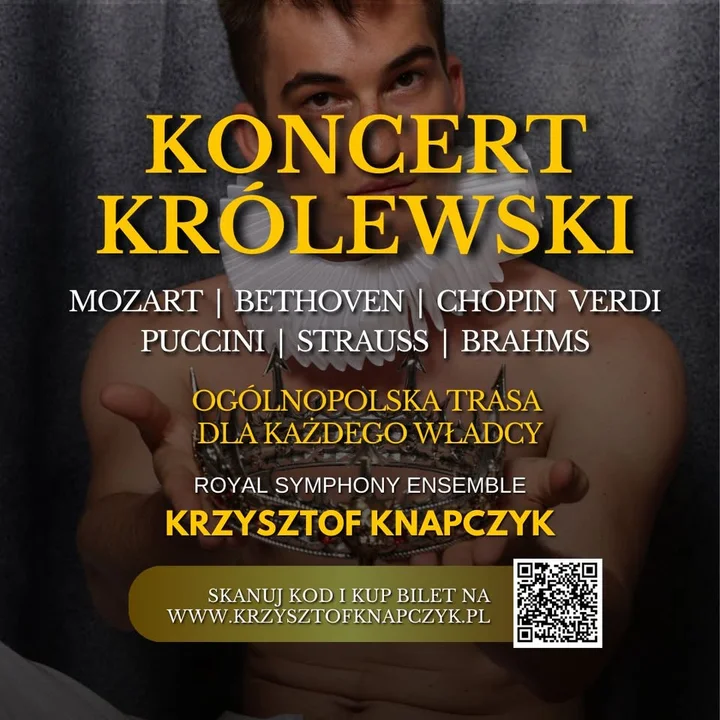Grafika promocyjna wydarzenia Koncert Królewski — Majestat Klasyki w Krośnie