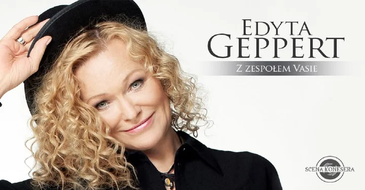 Grafika promocyjna wydarzenia Edyta Geppert z zespołem Vasie w Krośnie — recital w RCKP