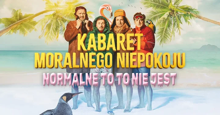 Grafika promocyjna wydarzenia Kabaret Moralnego Niepokoju w Krośnie — „Normalne to to nie jest”