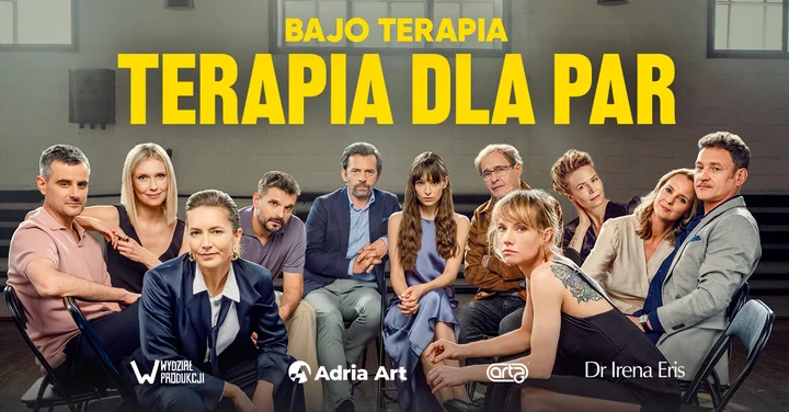 Grafika promocyjna wydarzenia Terapia dla par — komediowy spektakl teatralny w Krośnie