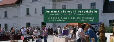 Grafika promocyjna wydarzenia Jarmark staroci i rękodzieła w Krośnie