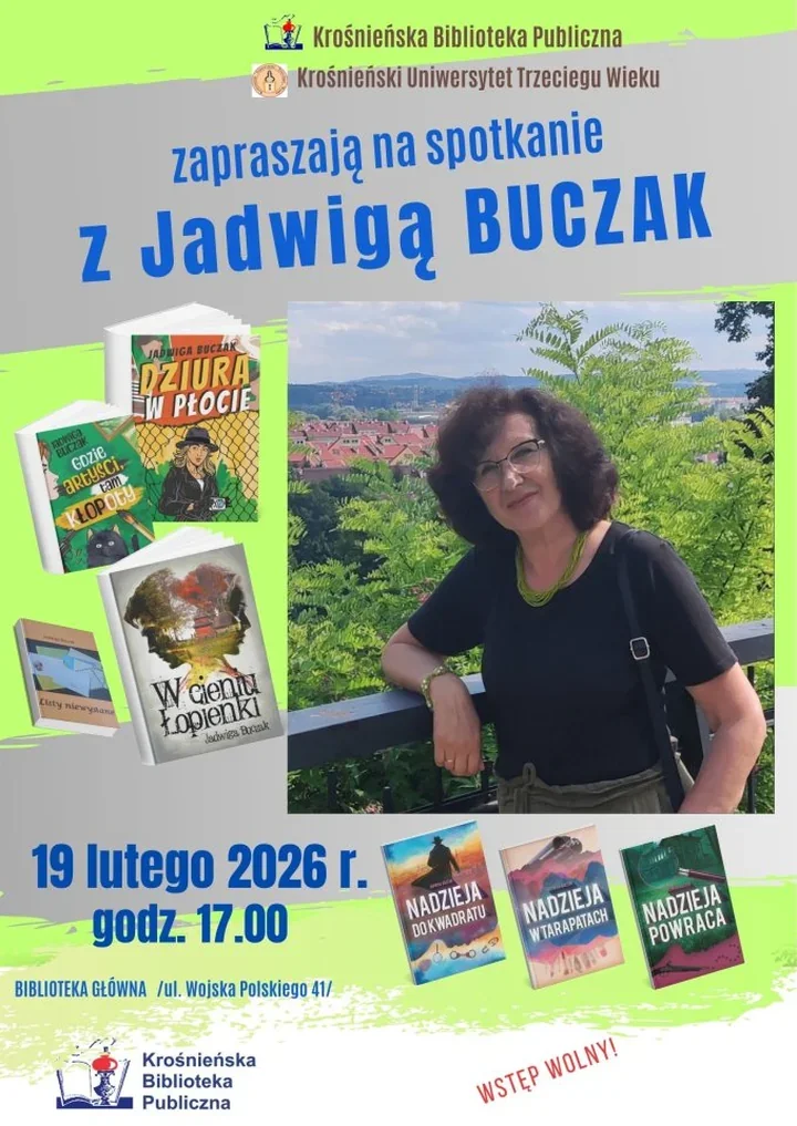 Jadwiga Buczak w Krośnie - kryminalne komedie, malarstwo i pamięć