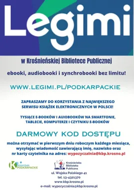 Krośnieńska biblioteka rozdaje kwietniowe kody do Legimi - trzeba się spieszyć