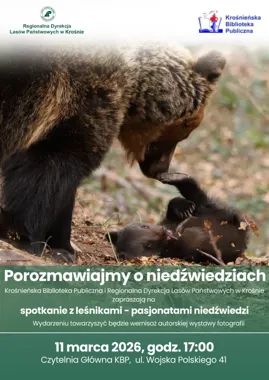 Spotkanie i zdjęcia - Porozmawiajmy o niedźwiedziach w Krośnie