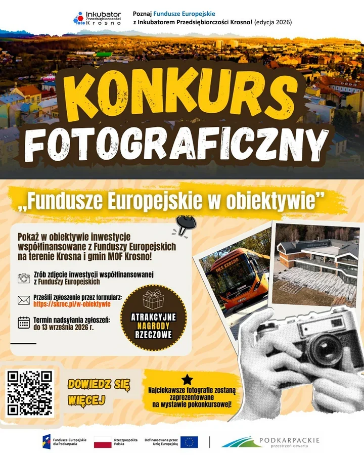 Pokaż inwestycje z unijnym wsparciem. Konkurs fotograficzny w Krośnie