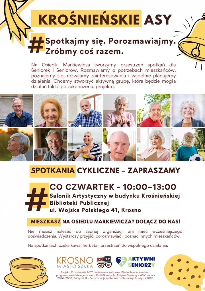 Krośnieńskie ASY zmieniają miejsce. Seniorzy spotkają się co czwartek w bibliotece