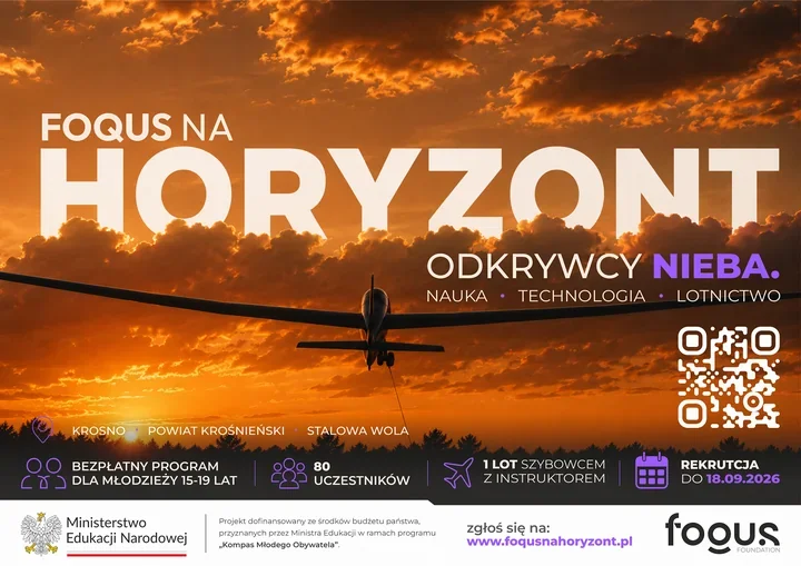 80 miejsc i lot szybowcem. W Krośnie ruszyła rekrutacja dla młodzieży
