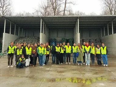 W Krośnie młodzi Europejczycy zobaczyli, jak recykling zamienia się w energię