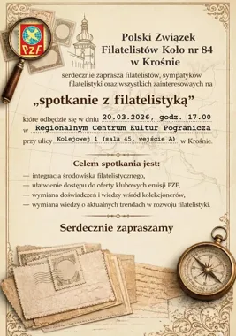 Spotkanie z filatelistyką w Krośnie – znaczki opowiadają historię miasta i pokoleń
