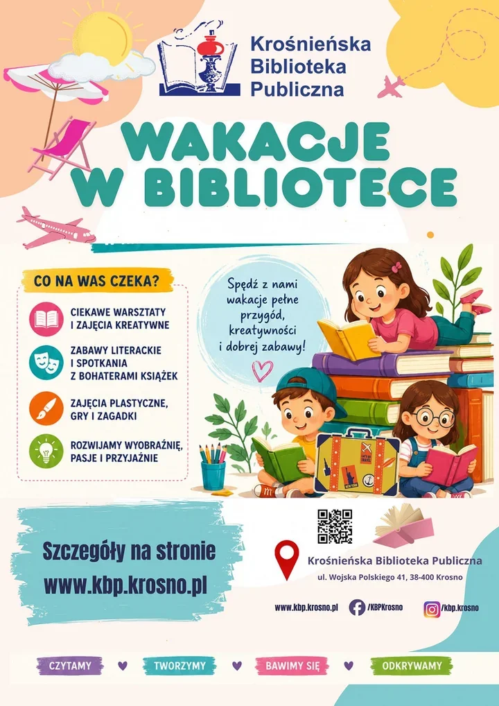 Krośnieńska biblioteka szykuje wakacje pełne książek, zabaw i twórczych spotkań