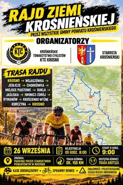 Około 150 kilometrów przez gminy powiatu. Rowerzyści ruszą z Krosna