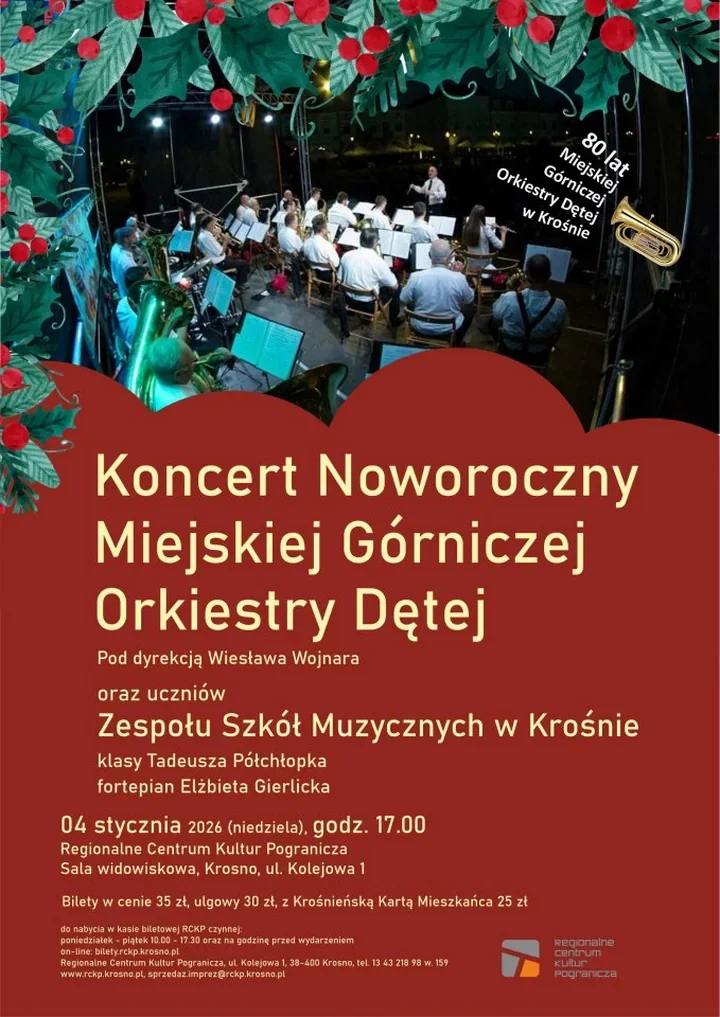 80 lat w rytmie marszu - Koncert Noworoczny Miejskiej Górniczej Orkiestry